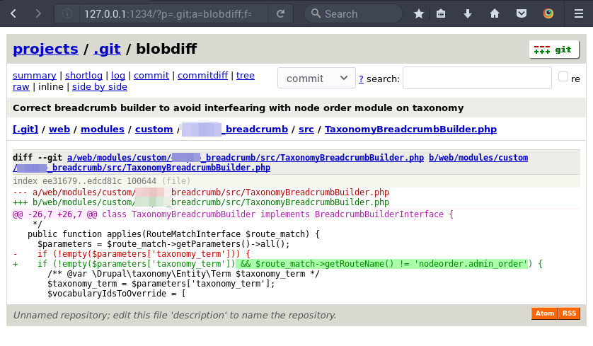GIT Commands | Local GIT Web Browser